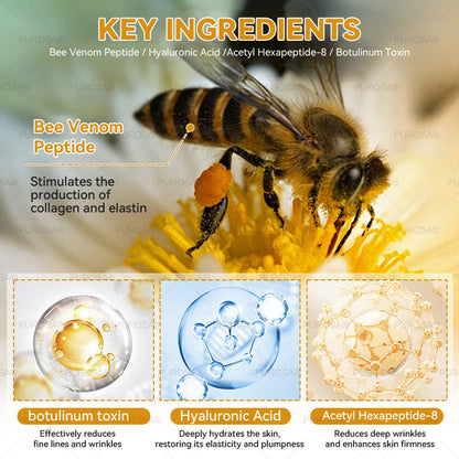 ✅PUROSA® Bee Venom Skin Treatment Cream, Anti-aging, Hydrating, Skin Repair, Even Tone, Acne and Dark Spot Treatment, Wart and Mole Removal, Psoriasis Relief