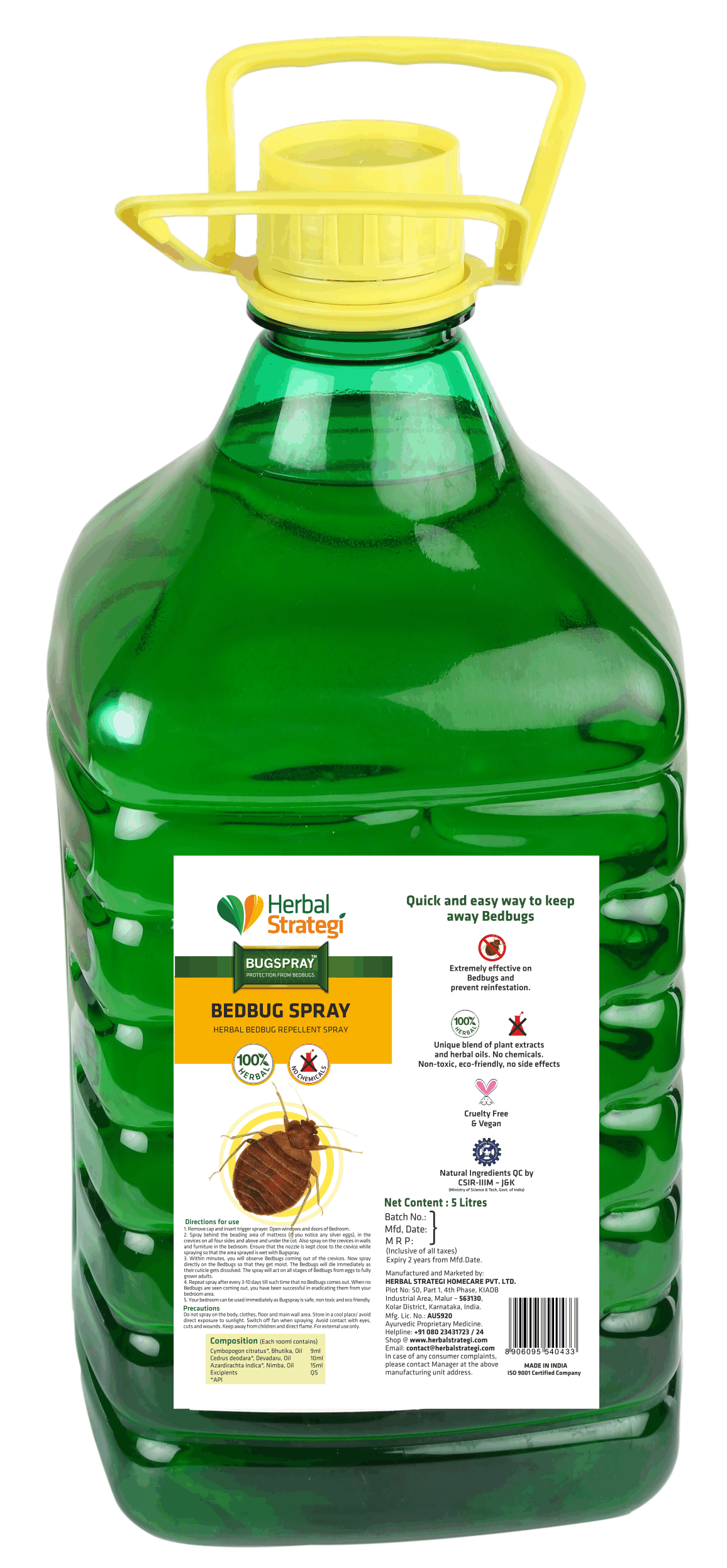 Herbal bed bugs spray | Non - toxic | plant-based | 100% Herbal